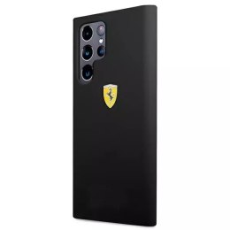 Ferrari Etui na telefon Ferrari Hardcase do Samsung Galaxy S22 Ultra czarny/black hardcase On Track Silicone