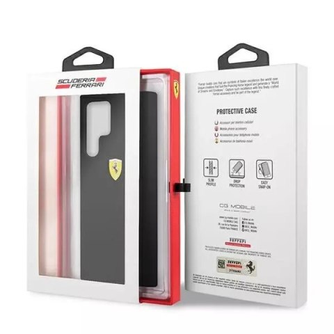 Ferrari Etui na telefon Ferrari Hardcase do Samsung Galaxy S22 Ultra czarny/black hardcase On Track Silicone Ferrari Etui na telefon Ferrari Hardcase do Samsung Galaxy S22 Ultra czarny/black hardcase On Track Silicone
