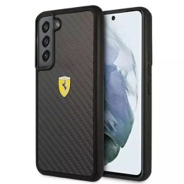 Ferrari Etui na telefon Ferrari Hardcase do Samsung Galaxy S22 czarny/black hardcase On Track Real Carbon