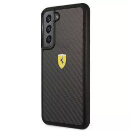 Ferrari Etui na telefon Ferrari Hardcase do Samsung Galaxy S22 czarny/black hardcase On Track Real Carbon