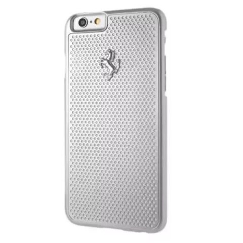 Ferrari Etui na telefon Ferrari Hardcase iPhone 6/6S perforated aluminium srebrny/silver Ferrari Etui na telefon Ferrari Hardcase iPhone 6/6S perforated aluminium srebrny/silver