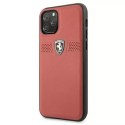 Ferrari Etui na telefon Ferrari iPhone 11 Pro 5,8" czerwony/red hardcase Off Track Leather