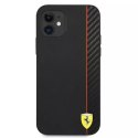Ferrari Etui na telefon Ferrari iPhone 12 mini 5,4" czarny/black hardcase On Track Carbon Stripe