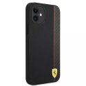 Ferrari Etui na telefon Ferrari iPhone 12 mini 5,4" czarny/black hardcase On Track Carbon Stripe