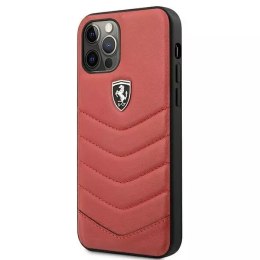 Ferrari Etui na telefon Ferrari iPhone 12/12 Pro czerwony/red hardcase Off Track Quilted
