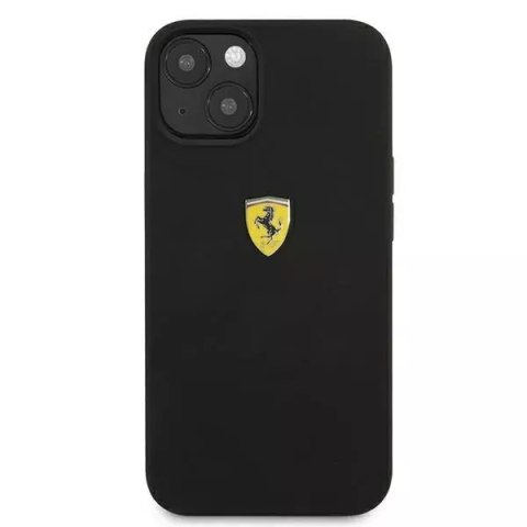 Ferrari Etui na telefon Ferrari iPhone 13 6,1" czarny/black hardcase Silicone Ferrari Etui na telefon Ferrari iPhone 13 6,1" czarny/black hardcase Silicone