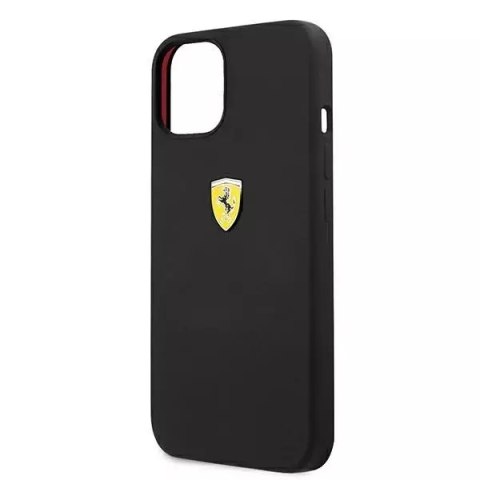 Ferrari Etui na telefon Ferrari iPhone 13 6,1" czarny/black hardcase Silicone Ferrari Etui na telefon Ferrari iPhone 13 6,1" czarny/black hardcase Silicone