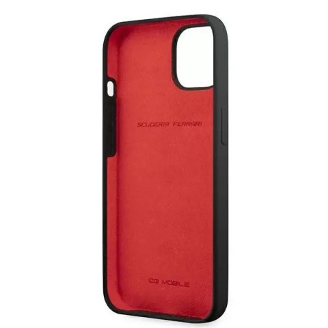 Ferrari Etui na telefon Ferrari iPhone 13 6,1" czarny/black hardcase Silicone Ferrari Etui na telefon Ferrari iPhone 13 6,1" czarny/black hardcase Silicone