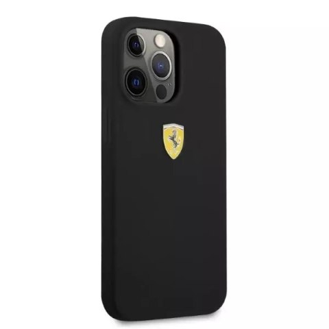 Ferrari Etui na telefon Ferrari iPhone 13 Pro Max 6,7" czarny/black hardcase Silicone MagSafe Ferrari Etui na telefon Ferrari iPhone 13 Pro Max 6,7" czarny/black hardcase Silicone MagSafe