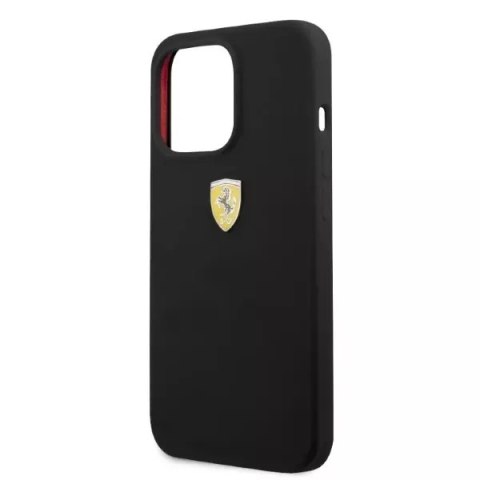 Ferrari Etui na telefon Ferrari iPhone 13 Pro Max 6,7" czarny/black hardcase Silicone MagSafe Ferrari Etui na telefon Ferrari iPhone 13 Pro Max 6,7" czarny/black hardcase Silicone MagSafe
