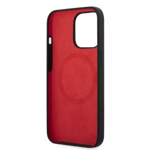 Ferrari Etui na telefon Ferrari iPhone 13 Pro Max 6,7" czarny/black hardcase Silicone MagSafe Ferrari Etui na telefon Ferrari iPhone 13 Pro Max 6,7" czarny/black hardcase Silicone MagSafe