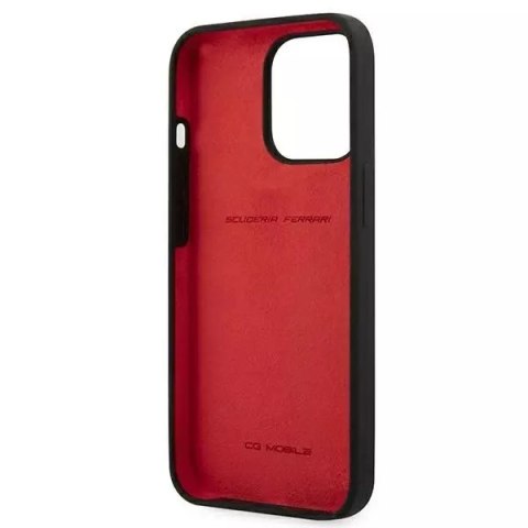 Ferrari Etui na telefon Ferrari iPhone 13 Pro Max 6,7" czarny/black hardcase Silicone Ferrari Etui na telefon Ferrari iPhone 13 Pro Max 6,7" czarny/black hardcase Silicone