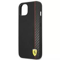 Ferrari Etui na telefon Ferrari iPhone 13 mini 5,4" czarny/black hardcase On Track Carbon Stripe