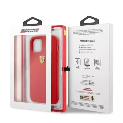 Ferrari Etui na telefon Ferrari iPhone 13 mini 5,4"" czarny/black hardcase Silicone Ferrari Etui na telefon Ferrari iPhone 13 mini 5,4"" czarny/black hardcase Silicone