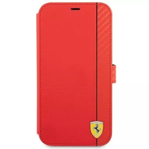 Ferrari Etui na telefon Ferrari iPhone 13 mini 5,4" czerwony/red book On Track Carbon Stripe Ferrari Etui na telefon Ferrari iPhone 13 mini 5,4" czerwony/red book On Track Carbon Stripe