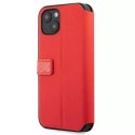 Ferrari Etui na telefon Ferrari iPhone 13 mini 5,4" czerwony/red book On Track Carbon Stripe