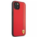 Ferrari Etui na telefon Ferrari iPhone 13 mini 5,4" czerwony/red hardcase On Track Carbon Stripe