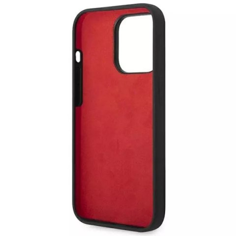 Ferrari Etui na telefon Ferrari iPhone 14 Pro 6,1" czarny/black hardcase Silicone Metal Logo Ferrari Etui na telefon Ferrari iPhone 14 Pro 6,1" czarny/black hardcase Silicone Metal Logo