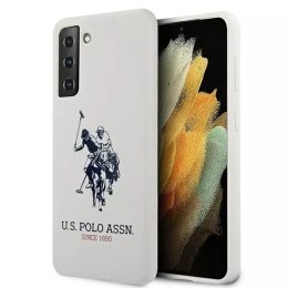 Ferrari Etui na telefon US Polo Silicone Logo do Samsung Galaxy S21 biały/white