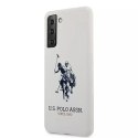 Ferrari Etui na telefon US Polo Silicone Logo do Samsung Galaxy S21 biały/white