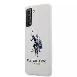 Ferrari Etui na telefon US Polo Silicone Logo do Samsung Galaxy S21 biały/white