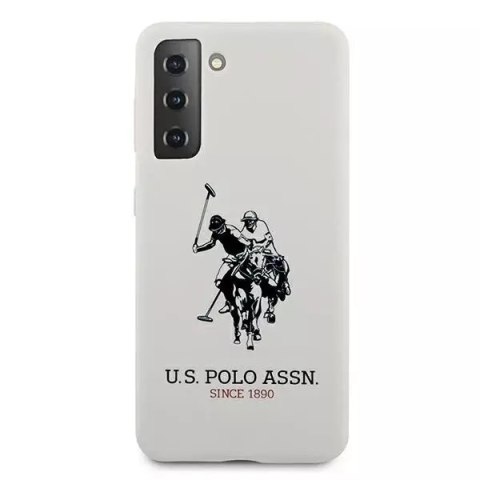 Ferrari Etui na telefon US Polo Silicone Logo do Samsung Galaxy S21 biały/white Ferrari Etui na telefon US Polo Silicone Logo do Samsung Galaxy S21 biały/white