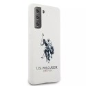 Ferrari Etui na telefon US Polo Silicone Logo do Samsung Galaxy S21 biały/white