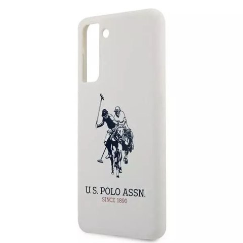 Ferrari Etui na telefon US Polo Silicone Logo do Samsung Galaxy S21 biały/white Ferrari Etui na telefon US Polo Silicone Logo do Samsung Galaxy S21 biały/white