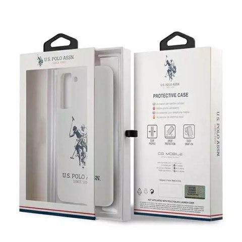 Ferrari Etui na telefon US Polo Silicone Logo do Samsung Galaxy S21 biały/white Ferrari Etui na telefon US Polo Silicone Logo do Samsung Galaxy S21 biały/white
