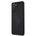 Ferrari Etui na telefon US Polo Silicone On Tone do Samsung Galaxy S21 czarny/black