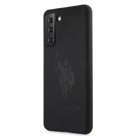 Ferrari Etui na telefon US Polo Silicone On Tone do Samsung Galaxy S21 czarny/black Ferrari Etui na telefon US Polo Silicone On Tone do Samsung Galaxy S21 czarny/black