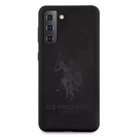 Ferrari Etui na telefon US Polo Silicone On Tone do Samsung Galaxy S21 czarny/black Ferrari Etui na telefon US Polo Silicone On Tone do Samsung Galaxy S21 czarny/black