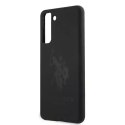 Ferrari Etui na telefon US Polo Silicone On Tone do Samsung Galaxy S21 czarny/black