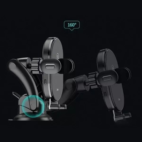 Usams USAMS Uchwyt indukcyjny US-CD131 15W Automatic do szyby/na deskę rozdz. czarny/black CD131ZJ01 Usams USAMS Uchwyt indukcyjny US-CD131 15W Automatic do szyby/na deskę rozdz. czarny/black CD131ZJ01