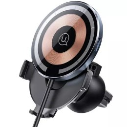 Usams USAMS Uchwyt indukcyjny US-CD164 15W 2w1 Magnetic do kratki went. transparent CD164DZ02