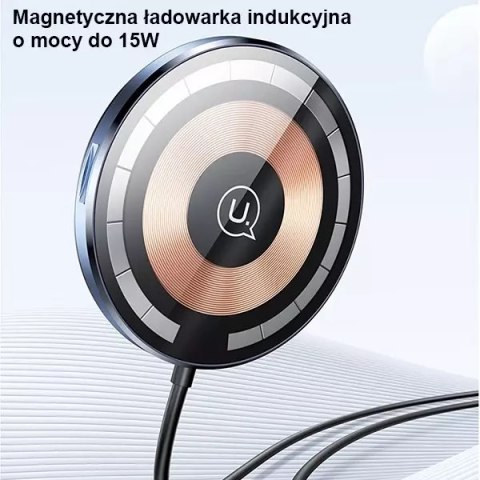 Usams USAMS Uchwyt indukcyjny US-CD164 15W 2w1 Magnetic do kratki went. transparent CD164DZ02 Usams USAMS Uchwyt indukcyjny US-CD164 15W 2w1 Magnetic do kratki went. transparent CD164DZ02