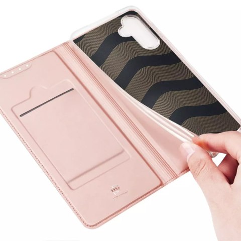Dux Ducis Dux Ducis Skin Pro etui do Samsung Galaxy A34 5G pokrowiec z klapką portfel na kartę podstawka różowe Dux Ducis Dux Ducis Skin Pro etui do Samsung Galaxy A34 5G pokrowiec z klapką portfel na kartę podstawka różowe