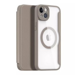 Dux Ducis Dux Ducis Skin X Pro etui iPhone 14 Plus magnetyczny pokrowiec MagSafe z klapką beżowy