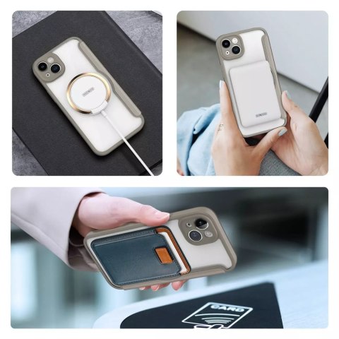 Dux Ducis Dux Ducis Skin X Pro etui iPhone 14 Plus magnetyczny pokrowiec MagSafe z klapką beżowy Dux Ducis Dux Ducis Skin X Pro etui iPhone 14 Plus magnetyczny pokrowiec MagSafe z klapką beżowy