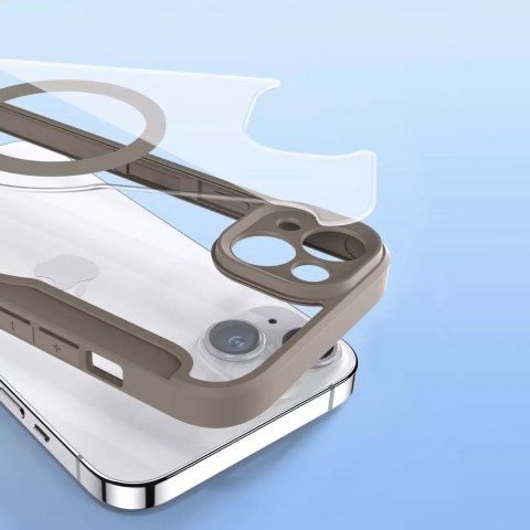Dux Ducis Dux Ducis Skin X Pro etui iPhone 14 Plus magnetyczny pokrowiec MagSafe z klapką beżowy Dux Ducis Dux Ducis Skin X Pro etui iPhone 14 Plus magnetyczny pokrowiec MagSafe z klapką beżowy