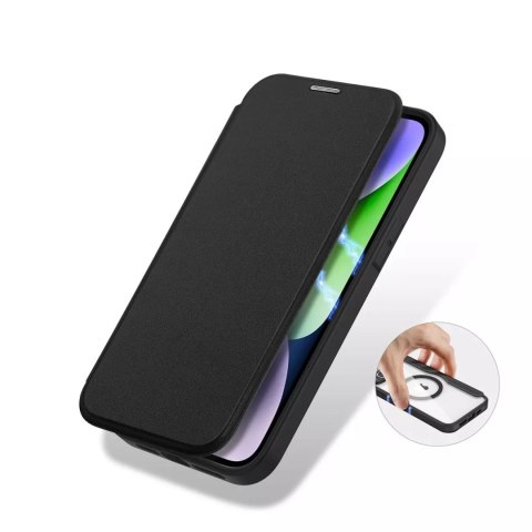 Dux Ducis Dux Ducis Skin X Pro etui iPhone 14 Plus magnetyczny pokrowiec MagSafe z klapką czarny Dux Ducis Dux Ducis Skin X Pro etui iPhone 14 Plus magnetyczny pokrowiec MagSafe z klapką czarny