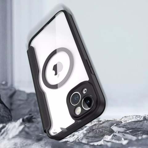 Dux Ducis Dux Ducis Skin X Pro etui iPhone 14 Plus magnetyczny pokrowiec MagSafe z klapką czarny Dux Ducis Dux Ducis Skin X Pro etui iPhone 14 Plus magnetyczny pokrowiec MagSafe z klapką czarny