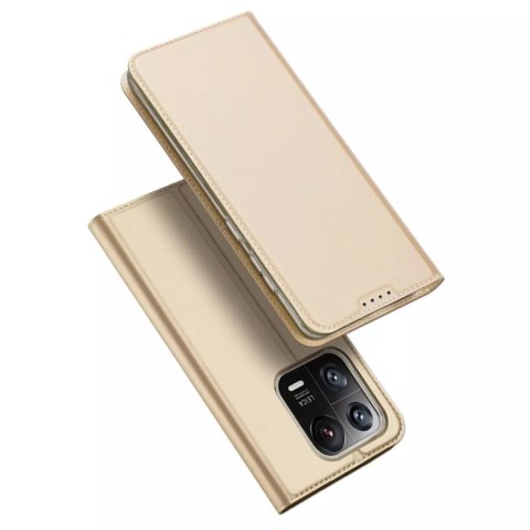 Dux Ducis Dux Ducis Skin Pro etui Xiaomi 13 Pro pokrowiec z klapką portfel na kartę podstawka złote Dux Ducis Dux Ducis Skin Pro etui Xiaomi 13 Pro pokrowiec z klapką portfel na kartę podstawka złote