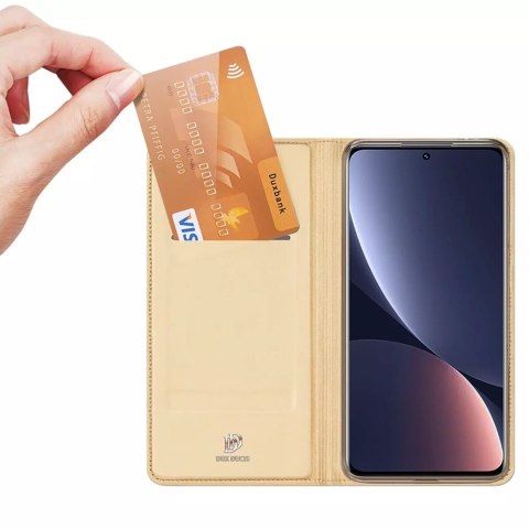 Dux Ducis Dux Ducis Skin Pro etui Xiaomi 13 Pro pokrowiec z klapką portfel na kartę podstawka złote Dux Ducis Dux Ducis Skin Pro etui Xiaomi 13 Pro pokrowiec z klapką portfel na kartę podstawka złote