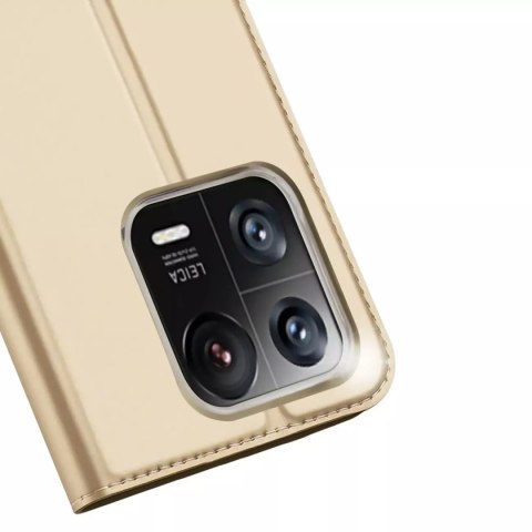 Dux Ducis Dux Ducis Skin Pro etui Xiaomi 13 Pro pokrowiec z klapką portfel na kartę podstawka złote Dux Ducis Dux Ducis Skin Pro etui Xiaomi 13 Pro pokrowiec z klapką portfel na kartę podstawka złote