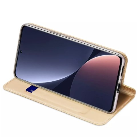 Dux Ducis Dux Ducis Skin Pro etui Xiaomi 13 Pro pokrowiec z klapką portfel na kartę podstawka złote Dux Ducis Dux Ducis Skin Pro etui Xiaomi 13 Pro pokrowiec z klapką portfel na kartę podstawka złote