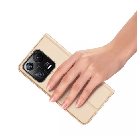 Dux Ducis Dux Ducis Skin Pro etui Xiaomi 13 Pro pokrowiec z klapką portfel na kartę podstawka złote Dux Ducis Dux Ducis Skin Pro etui Xiaomi 13 Pro pokrowiec z klapką portfel na kartę podstawka złote