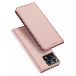 Dux Ducis Dux Ducis Skin Pro etui Xiaomi 13 pokrowiec z klapką portfel na kartę podstawka różowe