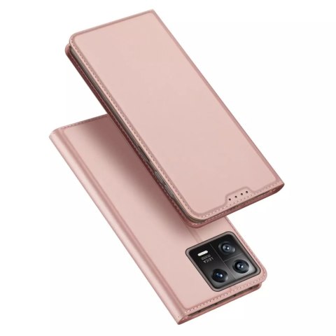 Dux Ducis Dux Ducis Skin Pro etui Xiaomi 13 pokrowiec z klapką portfel na kartę podstawka różowe Dux Ducis Dux Ducis Skin Pro etui Xiaomi 13 pokrowiec z klapką portfel na kartę podstawka różowe