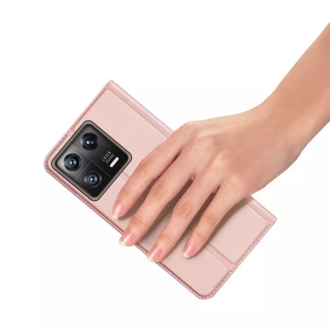 Dux Ducis Dux Ducis Skin Pro etui Xiaomi 13 pokrowiec z klapką portfel na kartę podstawka różowe Dux Ducis Dux Ducis Skin Pro etui Xiaomi 13 pokrowiec z klapką portfel na kartę podstawka różowe
